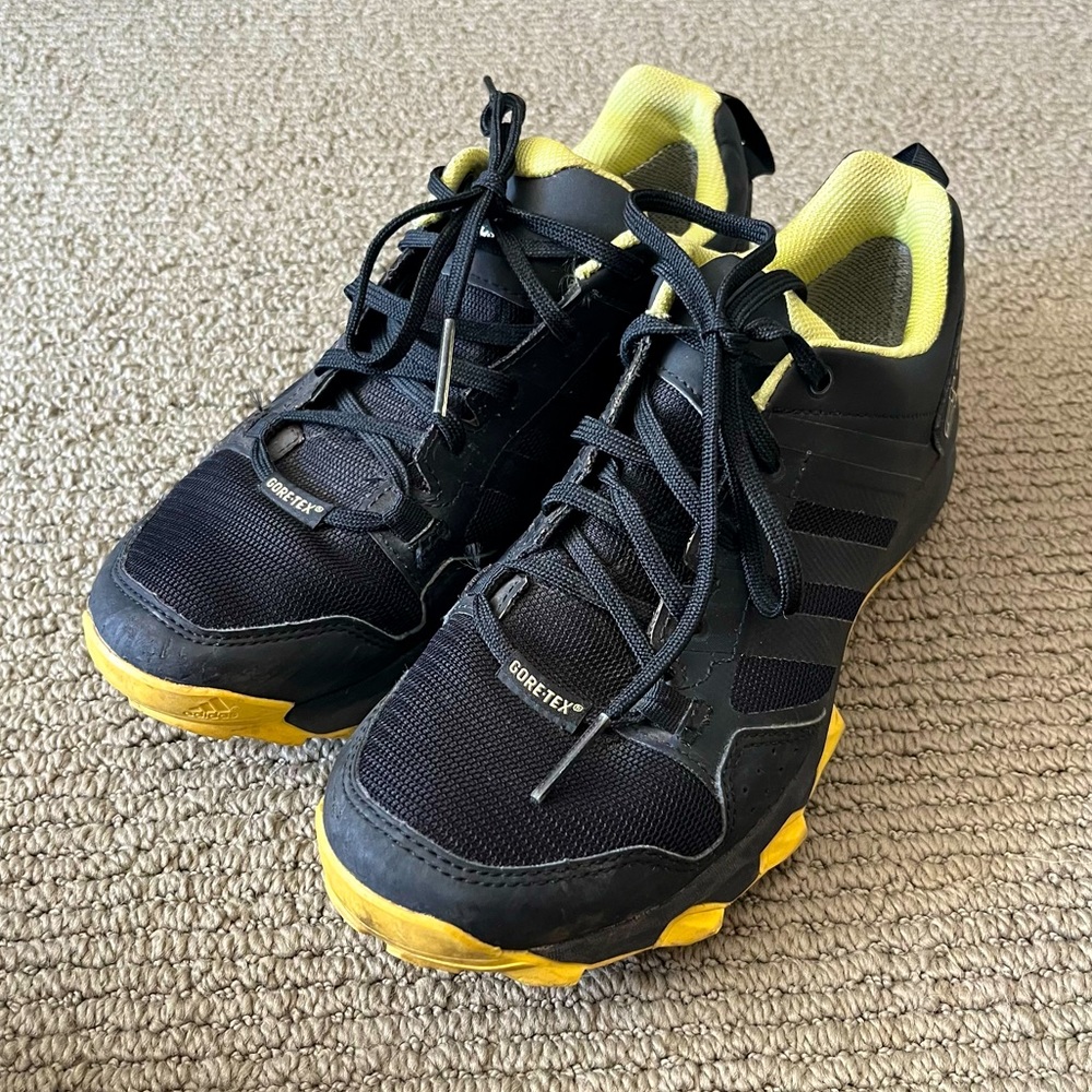 Adidas Black and Neon Waterproof GORE-TEX TR7 Trail Running Sneakers